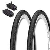 2 neumáticos 700 x 35 C (37-622) + 2 cámaras de aire SCHRADER AMERICA KENDA neumáticos de carretera 28 1 5/8 3/8 (37-622) CITYBIKE TREKKING