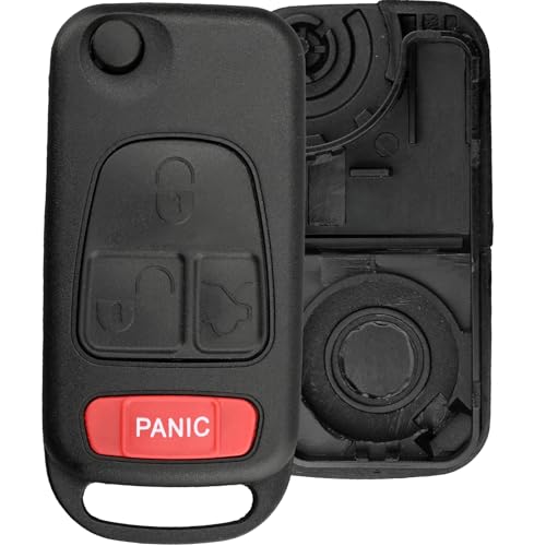 Coque de clé HU64 compatible Mercedes ML320 C230 boîtier télécommande vide