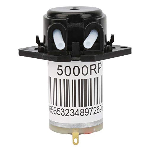 Micro Peristaltic Pump, 6V Miniature Silent Peristaltic Pump Titration Dc Self Priming Pump for Drinking Fountain, Juicer Aquarium, Fountain(Flat)