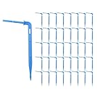 THXFUNAREA 40 Pezzi gocciolatori per irrigazione irrigazione Freccia gocciolatore,3/5 mm, gocciolatoio irrigazione emettitore, Set di irrigazione, Serra, raccordi Giardino (Blu)