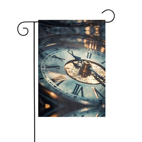 WZYCWB Montres Drapeaux de jardin – 30,5 x 45,7 cm, drapeaux décoratifs de jardin suspendus