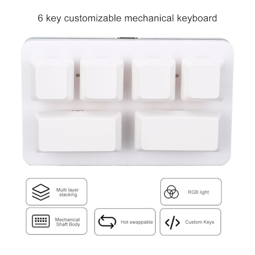 Teclado Mecánico ZJchaok4myg5ztn9 USB Cableado RGB miniatura 3