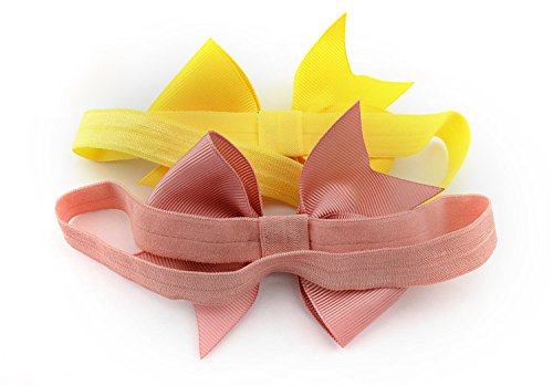 40pcs Baby Girls Headbands 4" Grosgrain Ribbon Hair Bows Headband Hair Band for Baby Girls Infants Toddlers Kids Teens