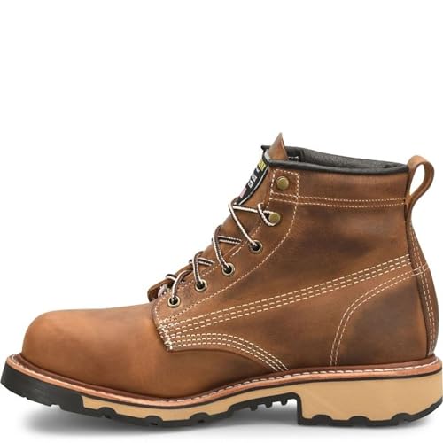 Carolina Ferric Usa 6" Steel Toe Work Boot Men Work Boots Steel Toe Electrical Hazard Slip Resistant Leather Safety3