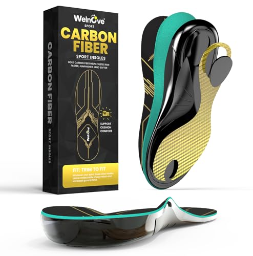 Welnove Carbon Fiber Sports Insoles with Arch Support