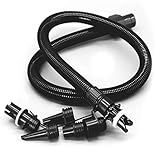 SereneLife PRTSLPUMPHOSE Replacement Part-Detachable Air Hose, Black