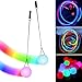 LED Poi Bälle Set, 2 Stück Poi Ball LED Glow Poi Kugeln mit Regenbogen Farben & Strobe-Effekt, Verbesserte LED Poi für Anfänger und Profis, POI Jonglierbälle mit verstellbaren Doppelschlaufen-Leinen Set Of günstig Kaufen-LED Poi Bälle Set, 2 Stück Poi Ball LED Glow Poi Kugeln mit Regenbogen Farben & Strobe-Effekt, Verbesserte LED Poi für Anfänger und Profis, POI Jonglierbälle mit verstellbaren Doppelschlaufen-Leinen