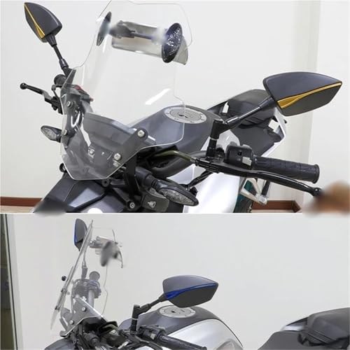Espejos para Ducati Monster 696 796 821 retrovisores negros de moto
