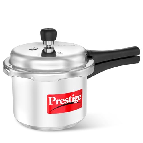 Prestige PRP3 Pressure Cooker, 3 Liter, Silver, Aluminum