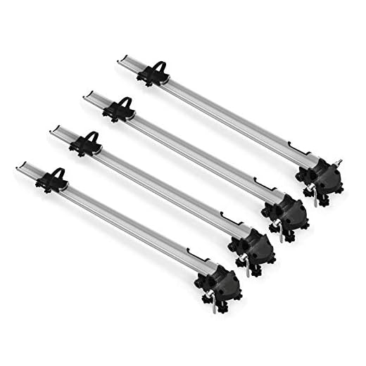 4 x portabicicletas Bike Pro + Baca VDPKING1 Compatible con Alfa Romeo Stelvio (5 Puertas) a Partir de 17