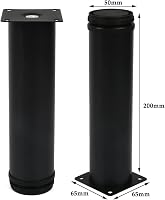 TIMESETL Bútor Lábak 20cm Fekete Rozsdamentes Acél 4db Szekrény Láb 2