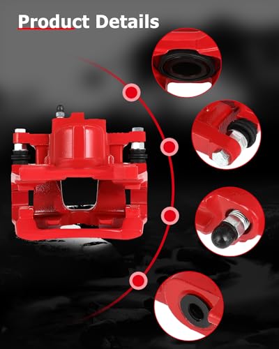 Image of cciyu 18B5046 18B5047 Rear Left & Right Brake Calipers With Bracket For Dodge For Nitro 2007-2011,For Jeep For Liberty 2008-2012,For Jeep For Wrangler 2007-2017,For Jeep For Wrangler JK 2018