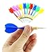 WFPLUS 500 Pcs 6 Inch Assorted Color Latex Dart Balloons Water Balloon with 10 Pcs Plastic Darts for Outdoor Games ＆ Carnival Pop Party