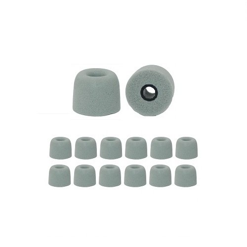 Memory Foam eartips for Klipsch Earbuds, Replacements for Klipsch Earbud Tips - 6 Pair Large