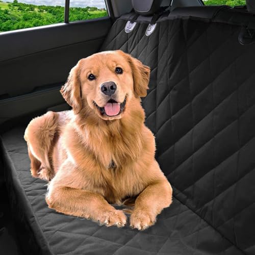 Funda de asiento de coche para perro para proteger la tapicería trasera de garras 3