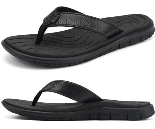 KuaiLu Comfortable Flip Flops for Women with Arch Support Summer Beach Walking Thong Sandals Slip On Indoor Outdoor