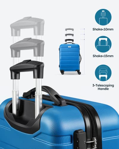 Image of Suitour luggage sets 2 piece Hard Shell Luggage Set with Spinner Wheels, TSA Lock, 20 24 inch Travel Suitcase Sets