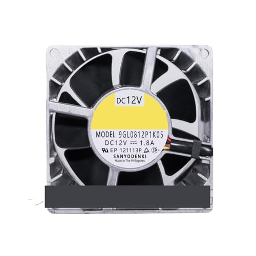 Image of for SANYO for Denki 9GL0812P1K05 DC 12V 1.8A 80x80x38mm 4-Wire Server Cooling Fan