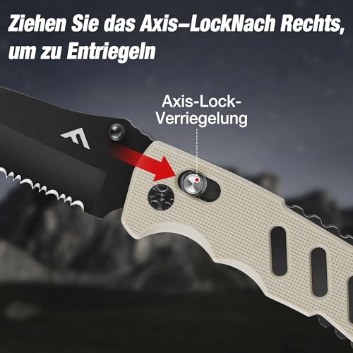 FLISSA Taschenmesser Klappmesser, Klappbares Taschenmesser – Ansicht 5