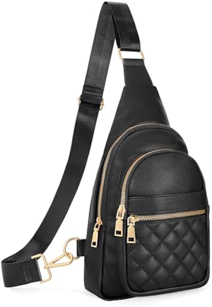 Sling Bag for Women Crossbody Leather Fanny Packs Chest Bag Fashion Sling Backpack Travel JASGOOD