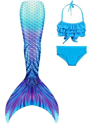 Nestoto Bañador Mujer: Falda Sirena + Top Bikini + Braguita Bikini, Estampado Original