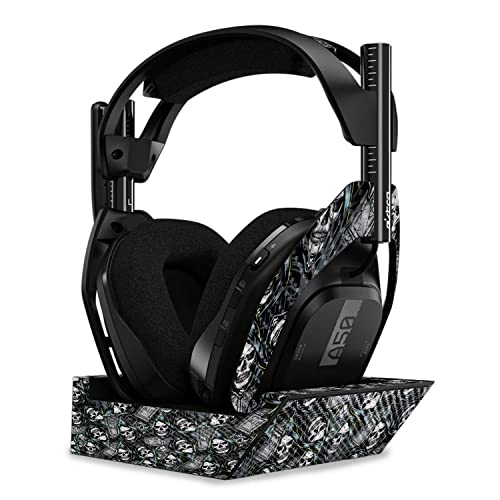 Image of MightySkins Carbon Fiber Skin Compatible with Astro A50 Wireless Headphones + Base Station (Gen 4) - Wall of Death | Protective, Durable Textured Carbon Fiber Finish | Easy to Apply | Made in The USA