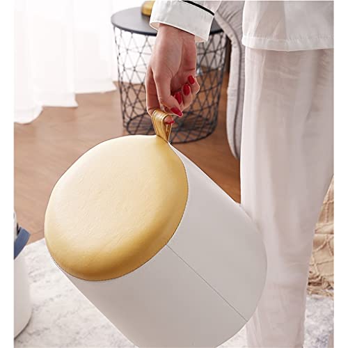 Reposapiés pequeño suave Cular taburete para cambiar zapatos mesa de sofá 3