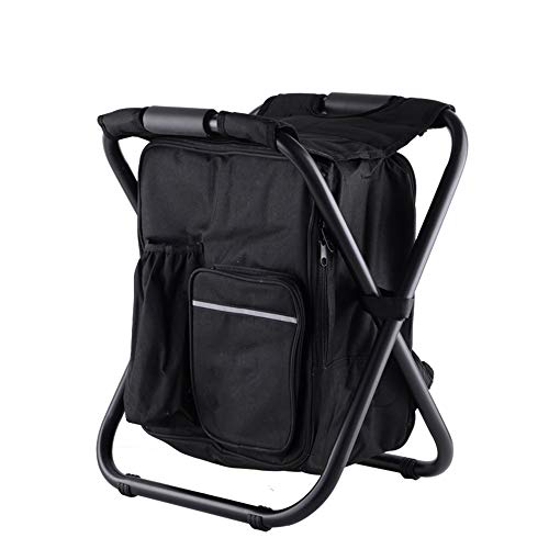 lzpq Kühler Rucksack, Outdoor Camping Grill klappstuhl, tragbare Rucksack Stuhl, lagerung hocker, Angeln Stuhl, Mobile kleinen
