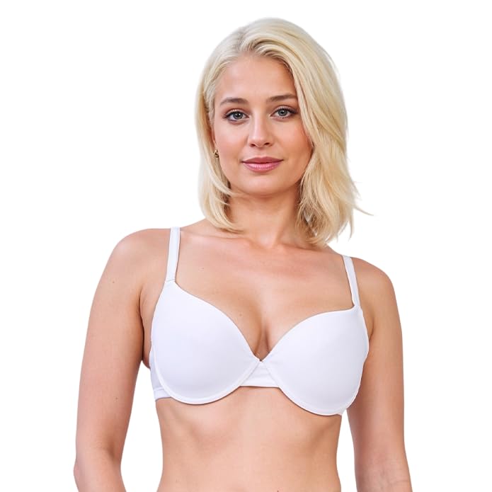 Sponsored Ad – Women’s T-Shirt Bra Underwired Padded Full Cup – Seamless Everyday Comfort Lingerie with Moulded Cups, Adjustable Straps & Full Coverage Support