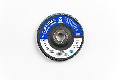 Mercer Industries 347040 Zirconia Flap Disc, Type 29, 4