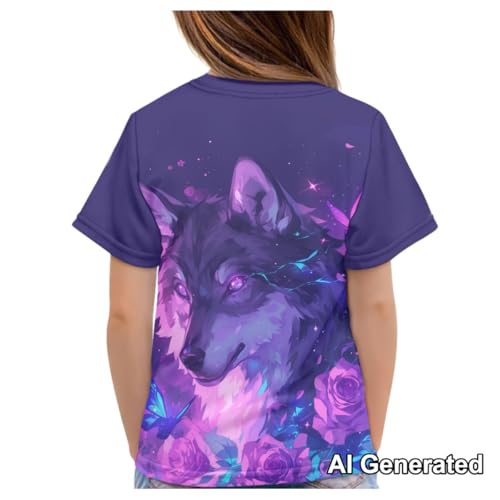 Image of Xhuibop Kids Tshirts Girls Boys 3-16 Years Summer Clothes for Teens Loose Fitting Tops