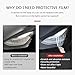 LQUNGE Car Headlight Film for Mazda 3 2008-2012 2Pcs Car Headlight Protective Film Headlamp Transparent Black TPU Sticker