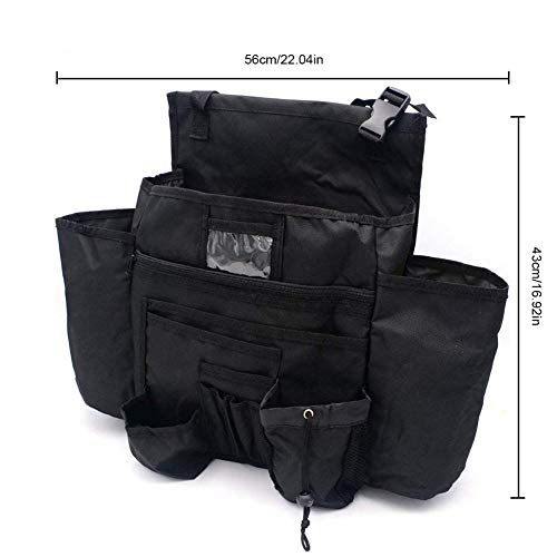 Pawaca Car Front Seat Storage Bag, Vehicle Drink Food Holder Organizer with Multiple Storage Pocket for Moms, Service Techs, Law Enforcement and Delivery Drivers - Keep Items Within Easy Reach - Thumbnail 7