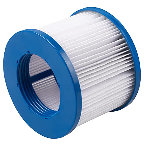 Aquaspa Easy Set Pool Spa Hot Tub Filter Replacement Cartridges For Type Pm_Spa-P154_Grey/Black/White/Wine, Fold White Filter Paper For Many Massage Pool Models(4 Pc) (Pm_Pg02000000084_Blue) #TOP2