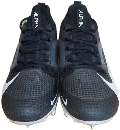 Nike Men's Alpha Menace Elite 4 Football Cleats 'Black White' (FZ7701-001) - Size 14.5 - Image 2