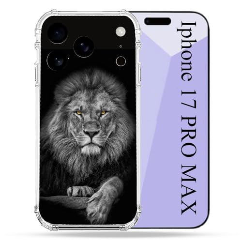 Coque iPhone 17 Pro Max Lion antichoc étui de protection renforcé