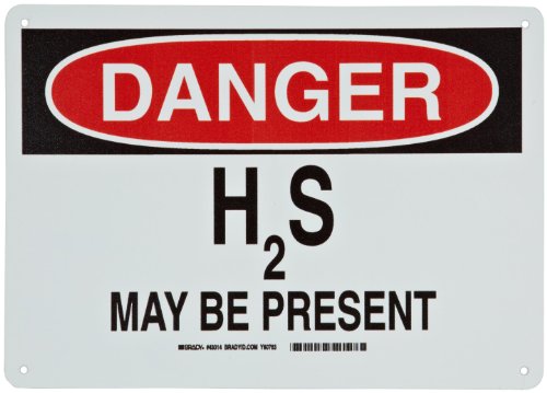 Panneau de danger H2S Brady 43014 pour sécuriser vos zones à risques
