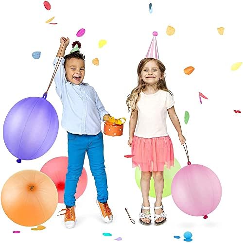 Party4U 25 Large Punch Balloons For Kids -18 Inch Strong Punching Balloons For Indoor or Outdoor Fun In Assorted Colours