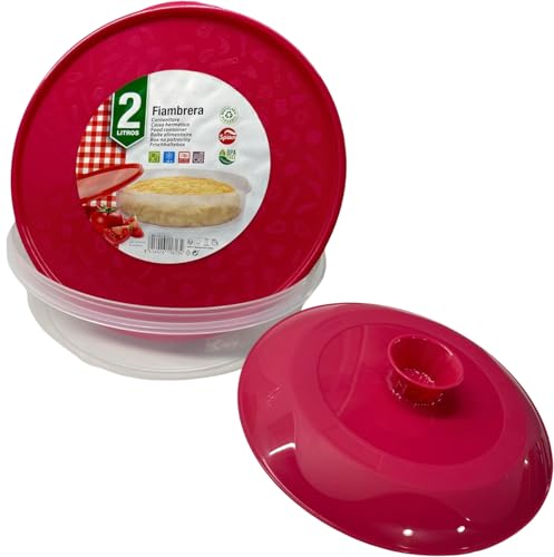 Cavor Giratortillas y Portatortillas, Set 2 en 1, Tapa Volteadora 29 cm con Recipiente Hermético, Verde y Rosa (ROSA)