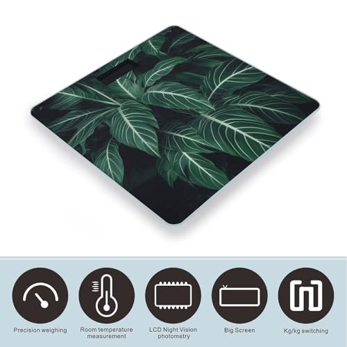 Báscula digital de baño con vidrio templado 400 lb miniatura 3