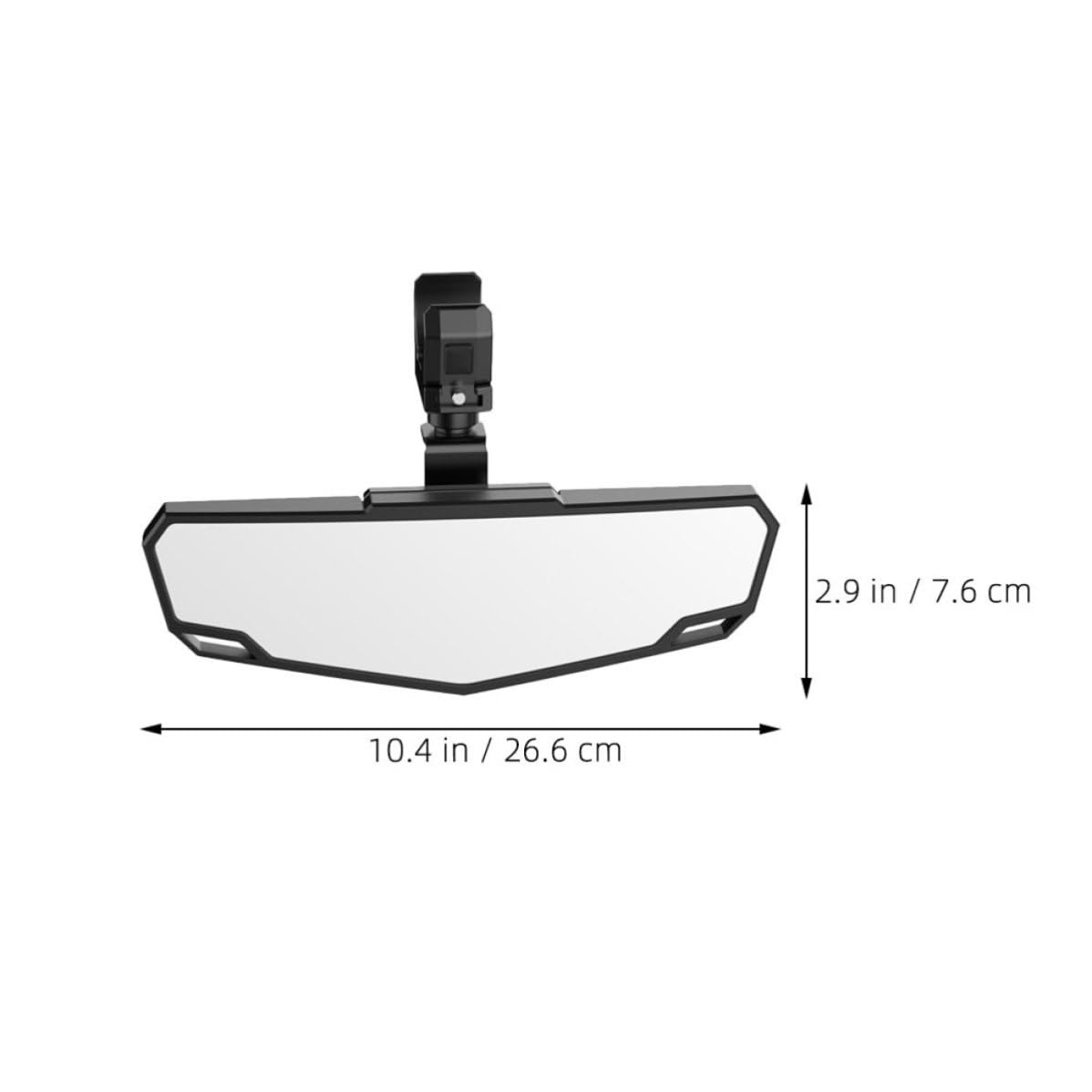DOITOOL Rétroviseur de Vtt Multifonctionnel en Abs Noir, Résistant aux Environnements Difficiles, pour Atv et Utv, Design Simple et Pratique pour Angles Morts