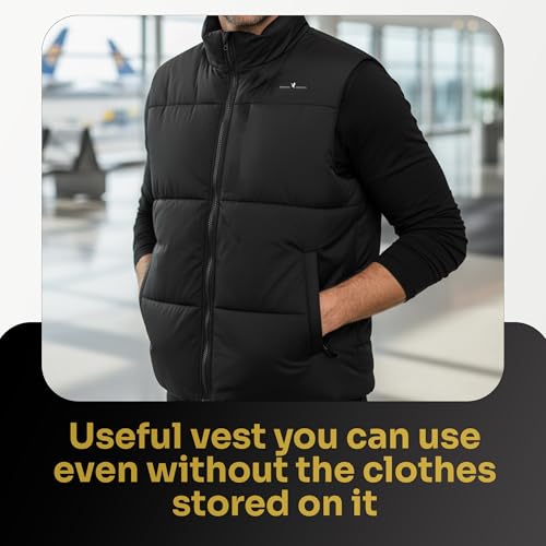 Image of Smart Travel Vest for Men & Women with 12 Hidden Pockets | Avoid Carry-on Fees | Holds 4 Days of Clothes