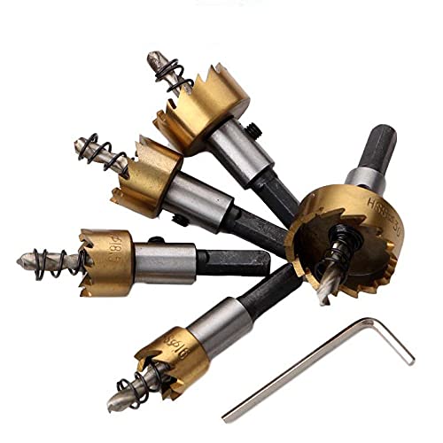 Juego de 5 brocas de carburo para metal 16-30 mm miniatura 4