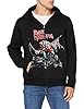 Iron Maiden Men's Scuffed Trooper Zipped Hood Hoodie, Black, Medium #1