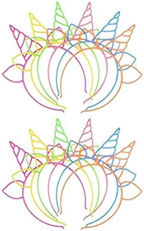 12 Pack Plastic Unicorn Headband Unicorn Party Supply Party Favor Girl Hair Accessory