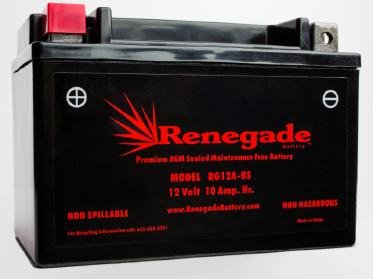 Motorcycle Battery; RG12A-BS; Kawasaki 2014, 2015, 2016 ZR1000 Z1000 ABS, ZX1000 Ninja 1000 ABS / 2012, 2013, 2014, 2015, 2016) EX650 Ninja 650 (ABS); Part# YT12A-BS, XTA12A-BS, BT12A-BS, GT12A-BS -  Renegade, Kawasaki RG12A-BS