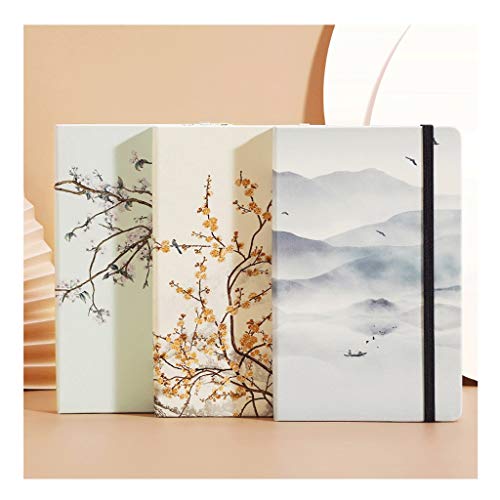 HJHJ Cuadernos Pintura de Paisaje del Cuaderno A5, Rejilla, Tapa Dura, Dura Superficie, revistas Diario, Cuenta Lado, for Muchachas de Las Mujeres, el Trabajo Escolar Records blocs de Notas