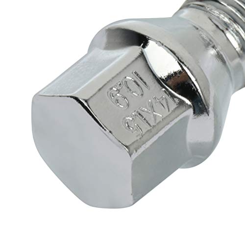 ECCPP Wheel Bolts 14x1.5 Lug Nuts 10 Pieces Silver Wheel Lug Shank Length 35mm fits for
