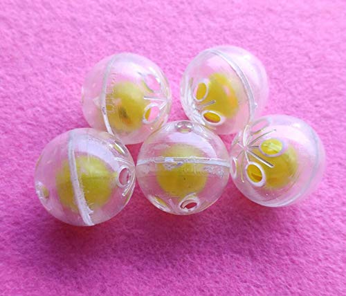 ZHONGJIUYUAN 50個パック ラウンドドール ノイズメーカー スクイーカー ラトルインサート DIY クラフト ぬいぐるみアクセサリー ぬいぐるみや人形を修理して再びきしむ(直径2.5cm)