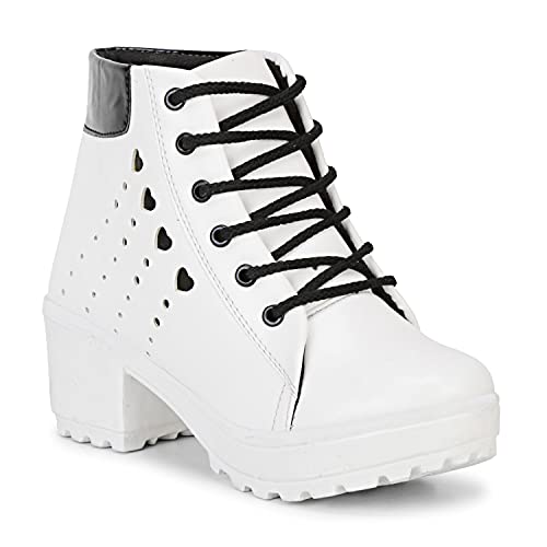 Image of KRAFTER Women's and Girls High Ankle Denim Stylish Boots